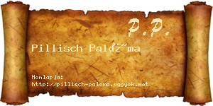 Pillisch Palóma névjegykártya